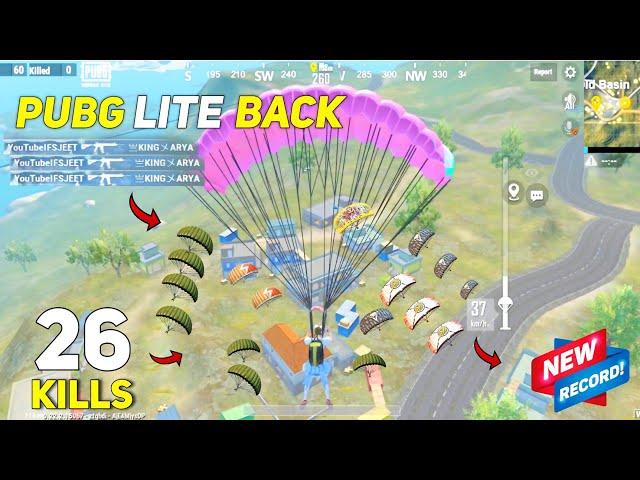 26 KILLS  NEW WORLD RECORD IN PUBG LITE 0.26.0 | PUBG LITE NEW UPDATE 0.26.0 | PUBG LITE BGMI LITE