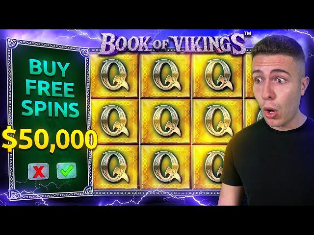 $50,000 Bonus Buy on BOOK OF VIKINGS ️ (50K Bonus Buy Series #18)