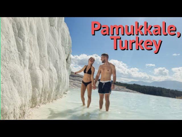 Pamukkale, Turkey Travel Vlog - How to get to Pamukkale, Hierapolis, Cleopatra Pool, Roman Theatre