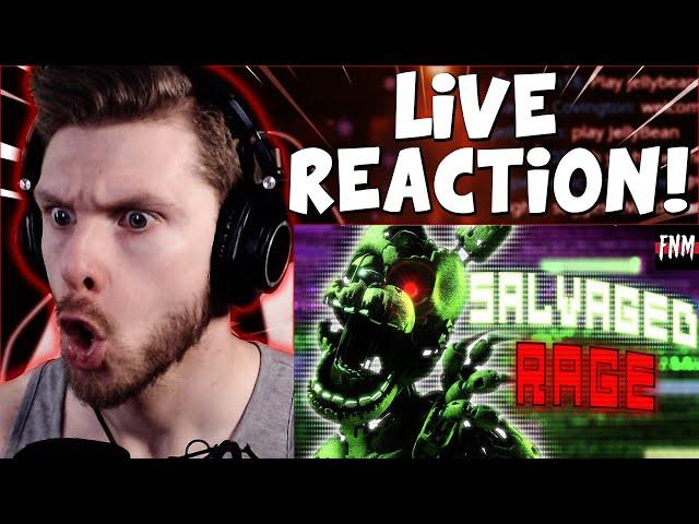 Vapor Reacts | [FNAF SFM] FNAF SONG ANIMATION "Salvaged Rage" by TryHardNinja REACTION!!