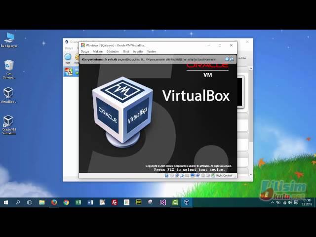 virtual box kurulumu ve kullanımı