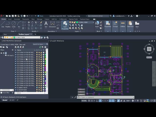 Show layers in Toolbar | -TOOLBAR | AutoCAD Tips in 60 Seconds