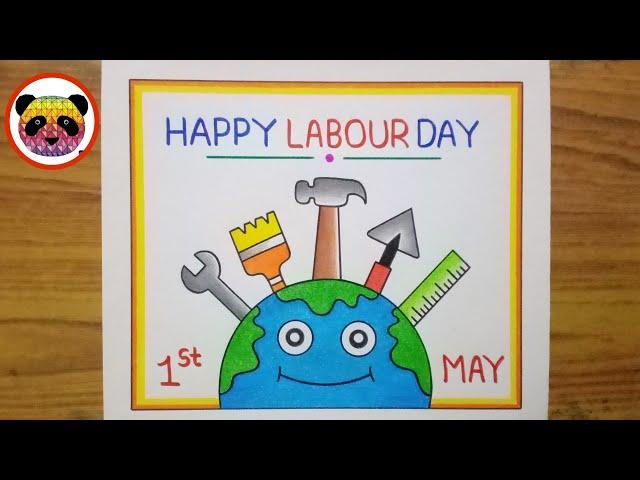 World Labour Day Drawing / World Labour Day Poster Drawing / Labour Day Drawing Easy Steps