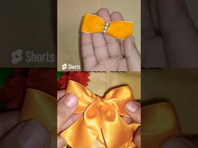 velvet ribbon or silk ribbon #shortvideo#shortfeed #viral#trending #bow