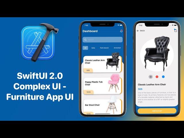 SwiftUI Complex UI Tutorials - Furniture App UI - Animations - Xcode 12 - SwiftUI Tutorials