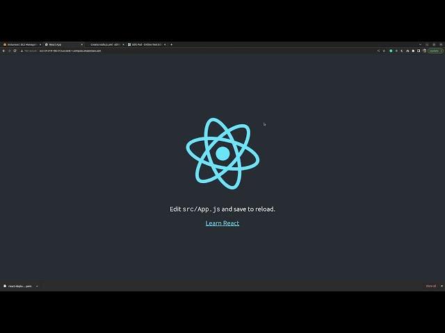 Deploy react-app on EC2 instance using github actions | Pipeline | CI/CD