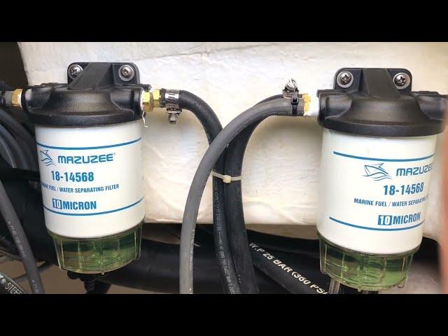 How to replace fuel water separator #yamaha #honda #mercury #boat