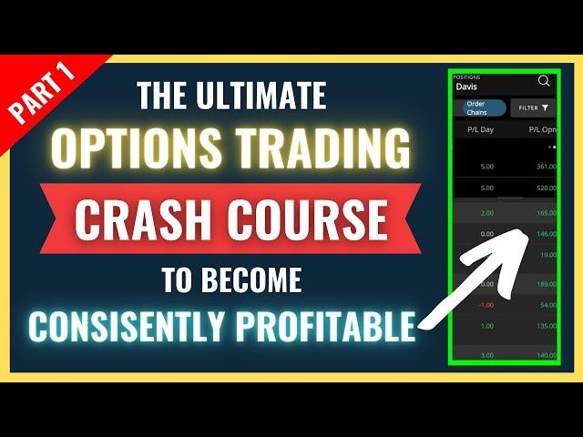 The Ultimate Beginner's Options Crash Course To Be Consistently Profitable (PART 1)