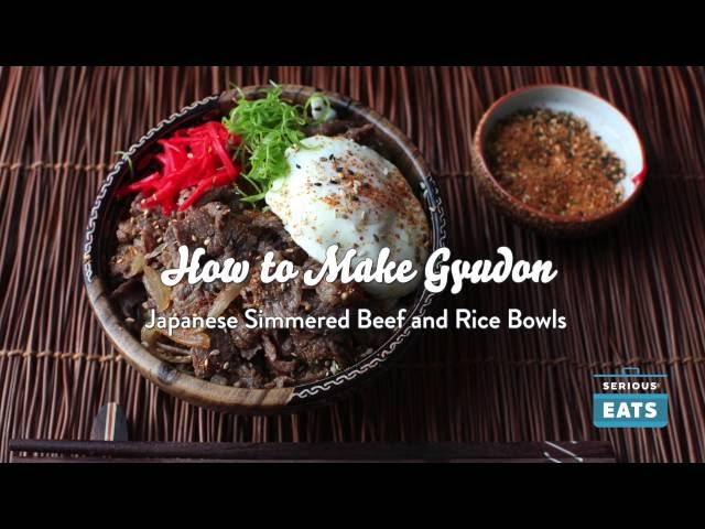 How to Make Gyudon (Japanese Simmered Beef and Rice Bowls)