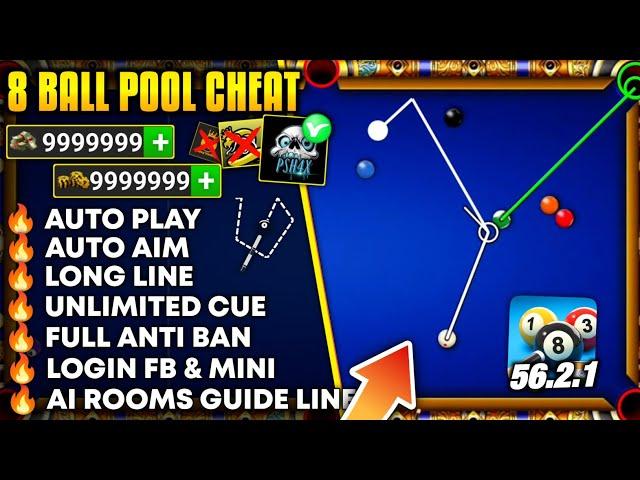 (TUTORIAL!) 8 Ball Pool MOD MENU v56.3.0 Gameplay - VIP Unlimited Money & Aim Lines Anti Ban 2025