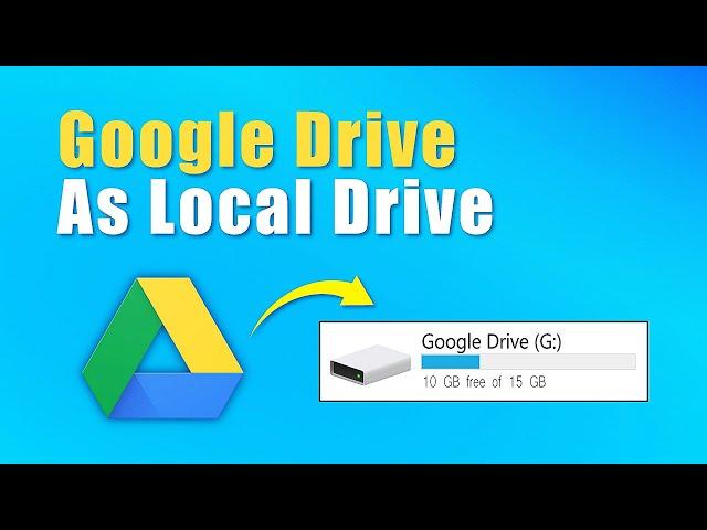 How to setup Google Drive as a Local Drive | FMS Crafts