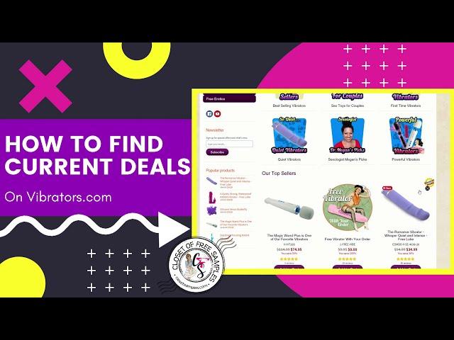 How to Find Current Deals on Vibrators.com!