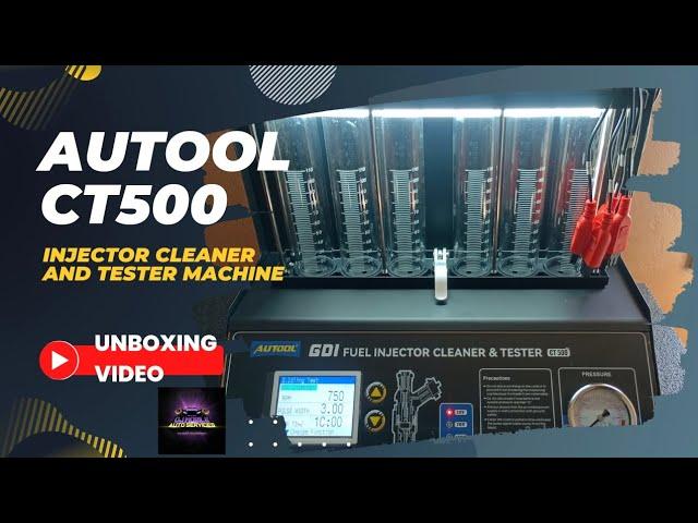 Autool CT500 GDI Fuel Injectors Cleaner & Tester Unboxing Video.