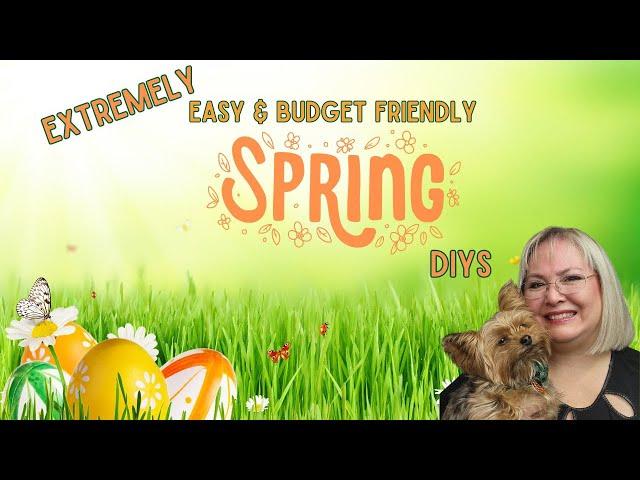 5 EXTREMELY EASY & BUDGET FRIENDLY SPRING DIYS/5 UNDER $5 CHALLENGE/DOLLAR TREE DIYS