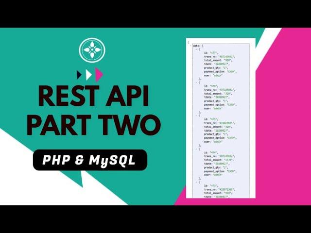 REST API, PHP & MySQL | PART TWO