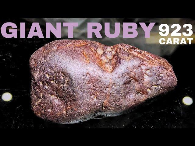 Found Star in Huge Ruby 923 carats | Africa | Gemstone Cutting, Faceting & Polishing