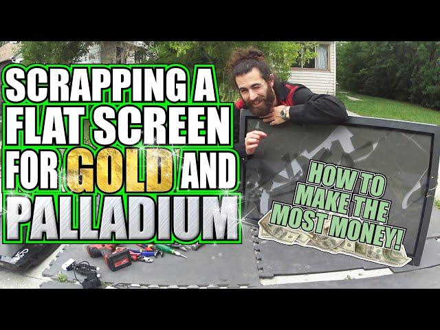 Scrapping A Flatscreen TV - How To Make Money From A Scrap TV!