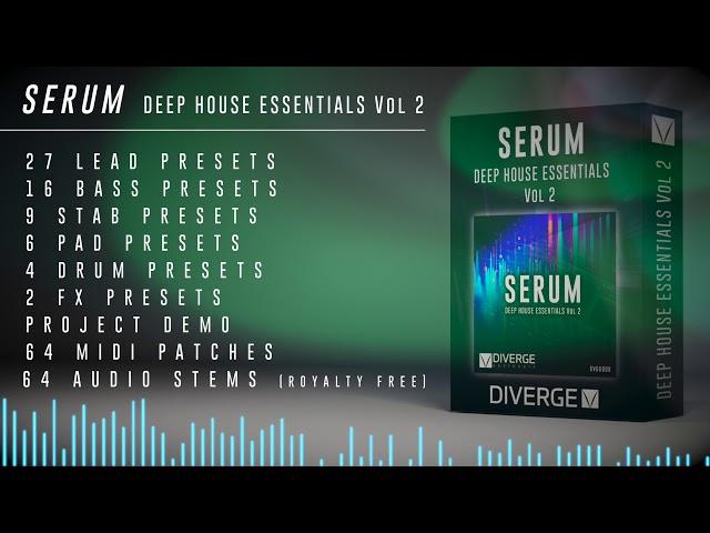 SERUM Deep House Essentials Vol 2 [SERUM, House Sounds, Presets]