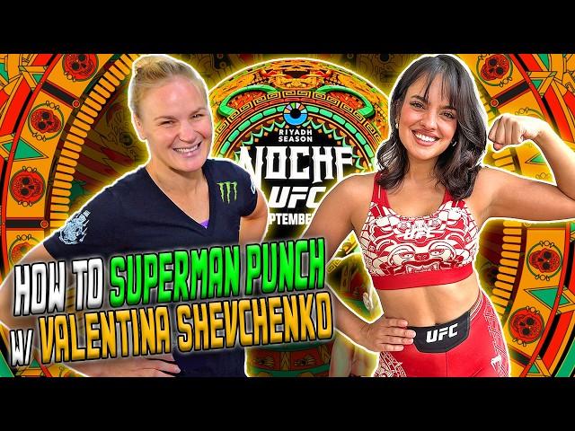 Valentina Shevchenko teaches me the Superman punch  | UFC 306