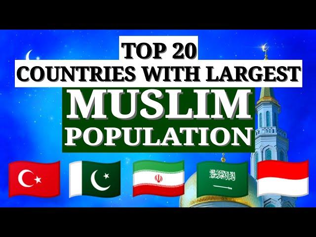 Top 20 Countries With Largest Muslim Population 2020