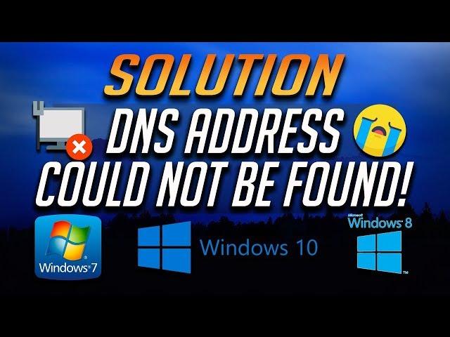 How to Fix Server IP/DNS Address Could Not Be Found [2024]