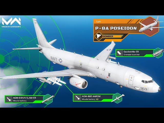 P-8A Poseidon January VIP Battlespass Bomber Overview and Gameplay | Modern Warships