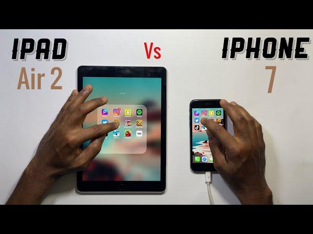 iPad Air 2 Vs iPhone 7 Speed Test -Apple A8x vs Apple A10