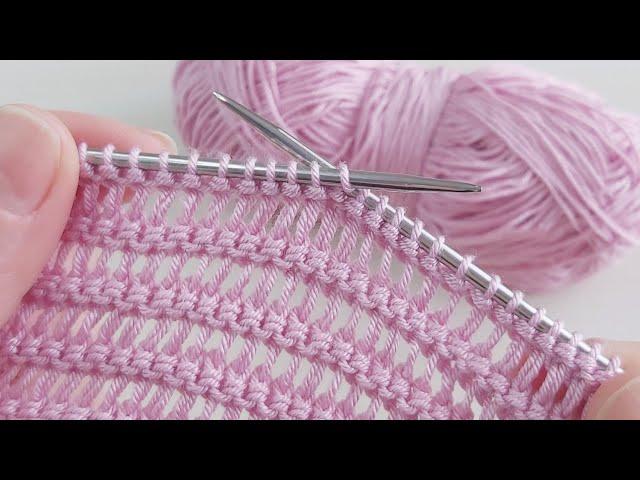 Yazlık örgülerinizde kullana biliceğiniz iki şiş örgü model anlatımı crochet knitting