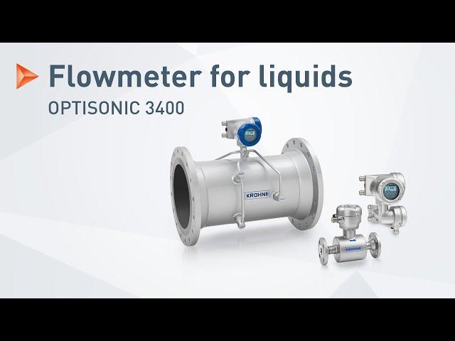 OPTISONIC 3400 by KROHNE – Ultrasonic flowmeter for liquids in all industrial applications | KROHNE