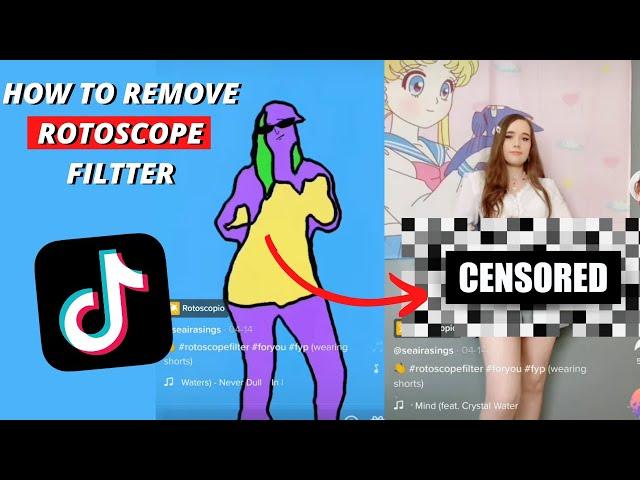 How To Remove Rotoscope Filter In Tiktok Tutorial | 100% Working 2024