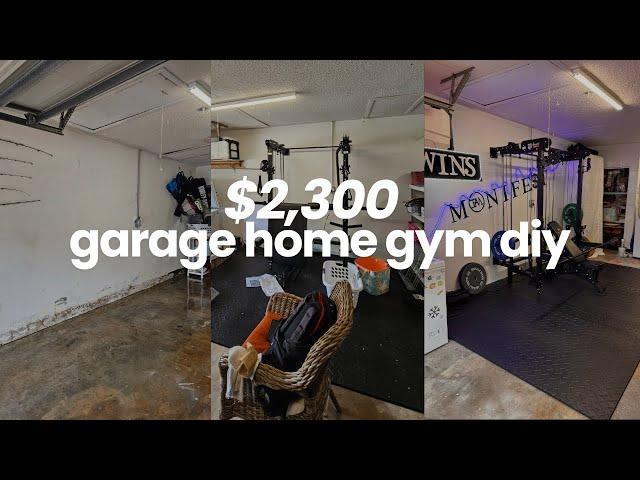 We Built a Home Gym in Our Garage for $2,265!