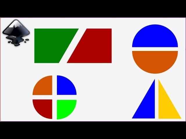 How to Split Shapes - Inkscape Tutorial