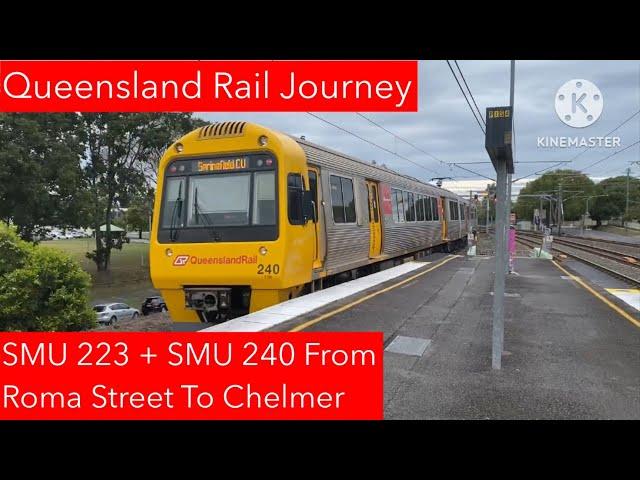 Queensland Rail Journey - SMU 223 + SMU 240 From Roma Street To Chelmer