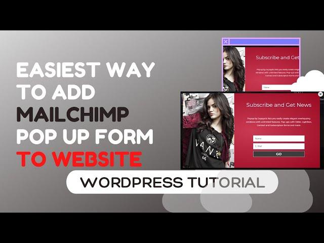 How To Add Mailchimp Pop up Subscription Form to Wordpress, Elementor - Best Mailchimp Pop up Plugin