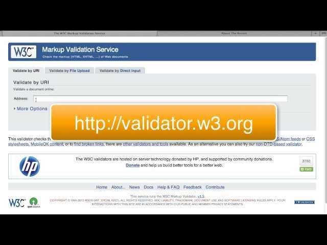 HTML 5 - Validating Web Pages