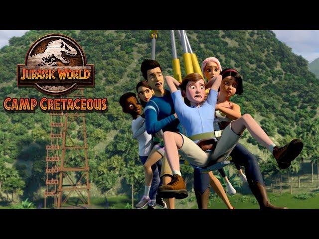 Zipline Danger | JURASSIC WORLD CAMP CRETACEOUS | NETFLIX