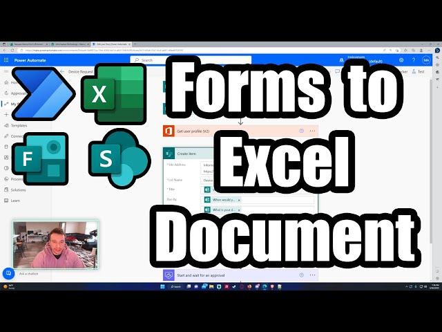 How to Store Microsoft Form Responses to an Excel Document with an Approval | Power Automate