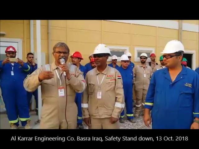 Motivational Safety by Atiq Moghul at Rumaila Oil Field Basra Iraq