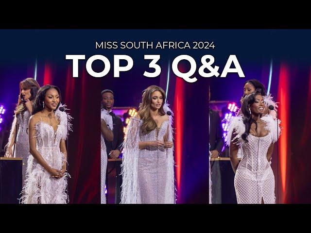 Top 3 Q&A - Miss South Africa 2024 Finale Show