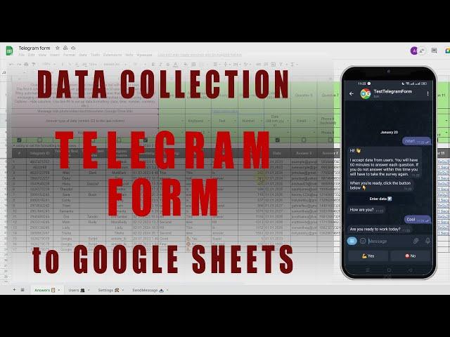 TelegramForm - Data collection from Telegram to Google Sheets