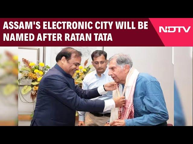 Himanta Sarma Assam | Assam's Electronic City Will Be Named After Ratan Tata: Himanta Sarma