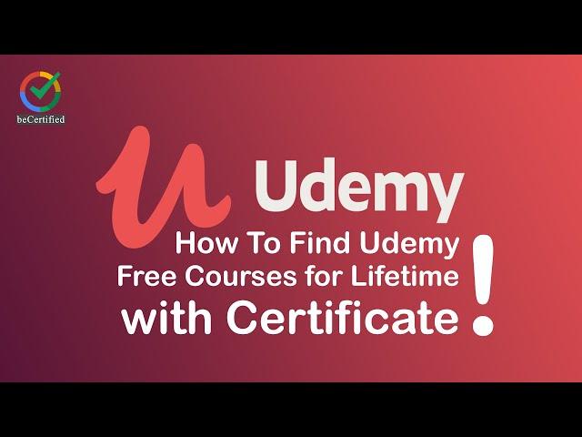Udemy Courses for Free! Digital Marketing Certification Courses & Lifetime Access! | beCertified