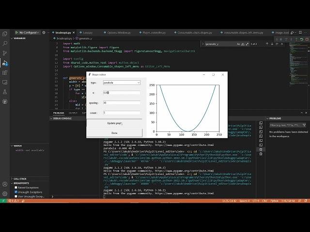 Data visualization, drawing graphs with Tkinter and Mathplotlib in Pyhton