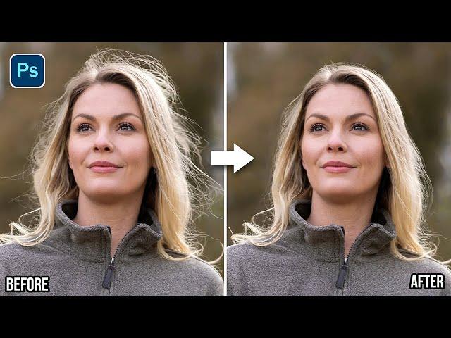 Fix Messy Hair Instantly with This Easy and Quick Photoshop Trick