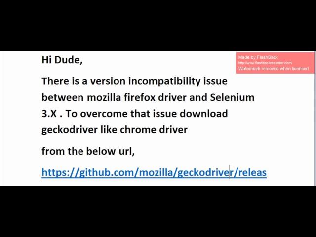 How to Fix the Selenium 3.x with Mozilla Error