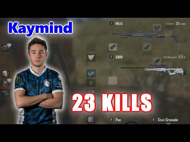 Team Liquid Kaymind - 23 KILLS - MK14 + AWM - SOLO - Archive Games - PUBG