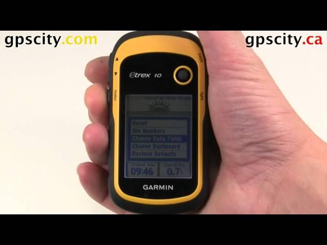 The Trip Computer Screen in the Garmin eTrex 10 Handheld GPS