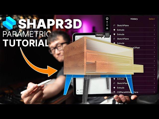 Furniture Design in Shapr3D Using PARAMETRIC MODELING - CAD Modeling For Woodworkers