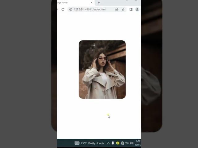 image hover effect using HTML and CSS