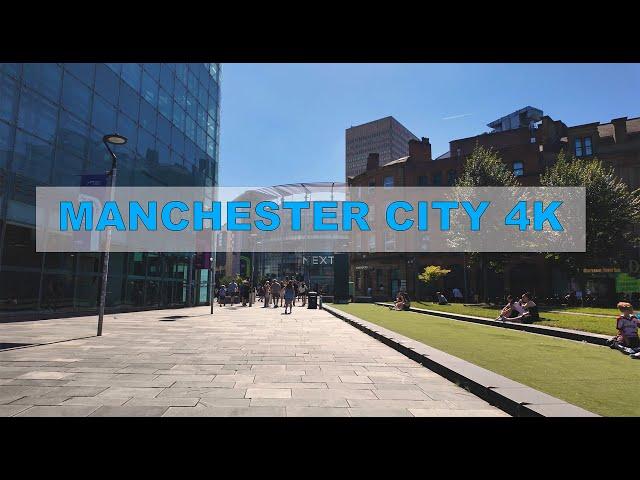 Manchester City 4K | Sunny Day Walk | 4K | Best City in UK??